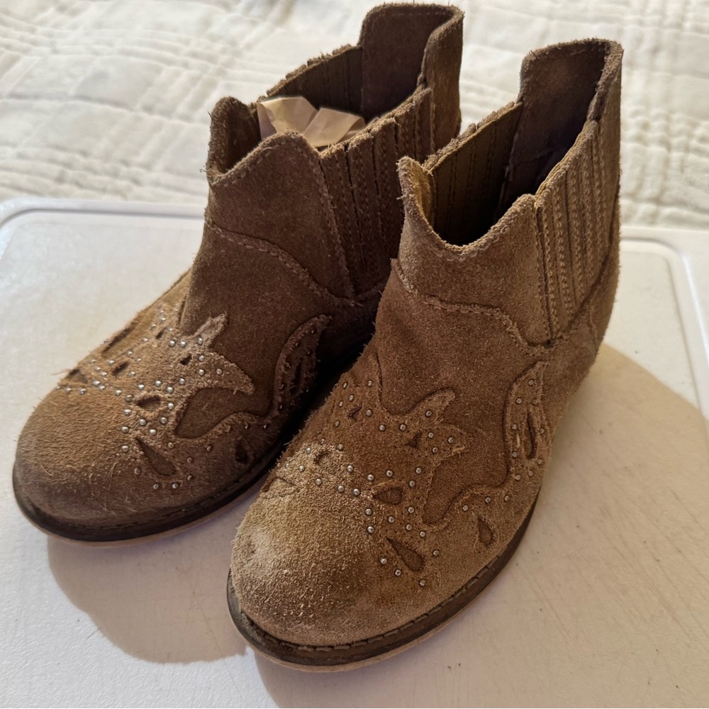 Zara Kids Brown Suede Boots